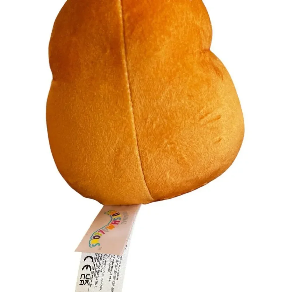 Squishmellows Food Iman brown toast with red jam plush 5” toy